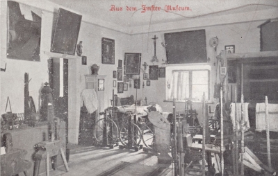 Postkarte vom Imster Heimatmuseum, um 1910